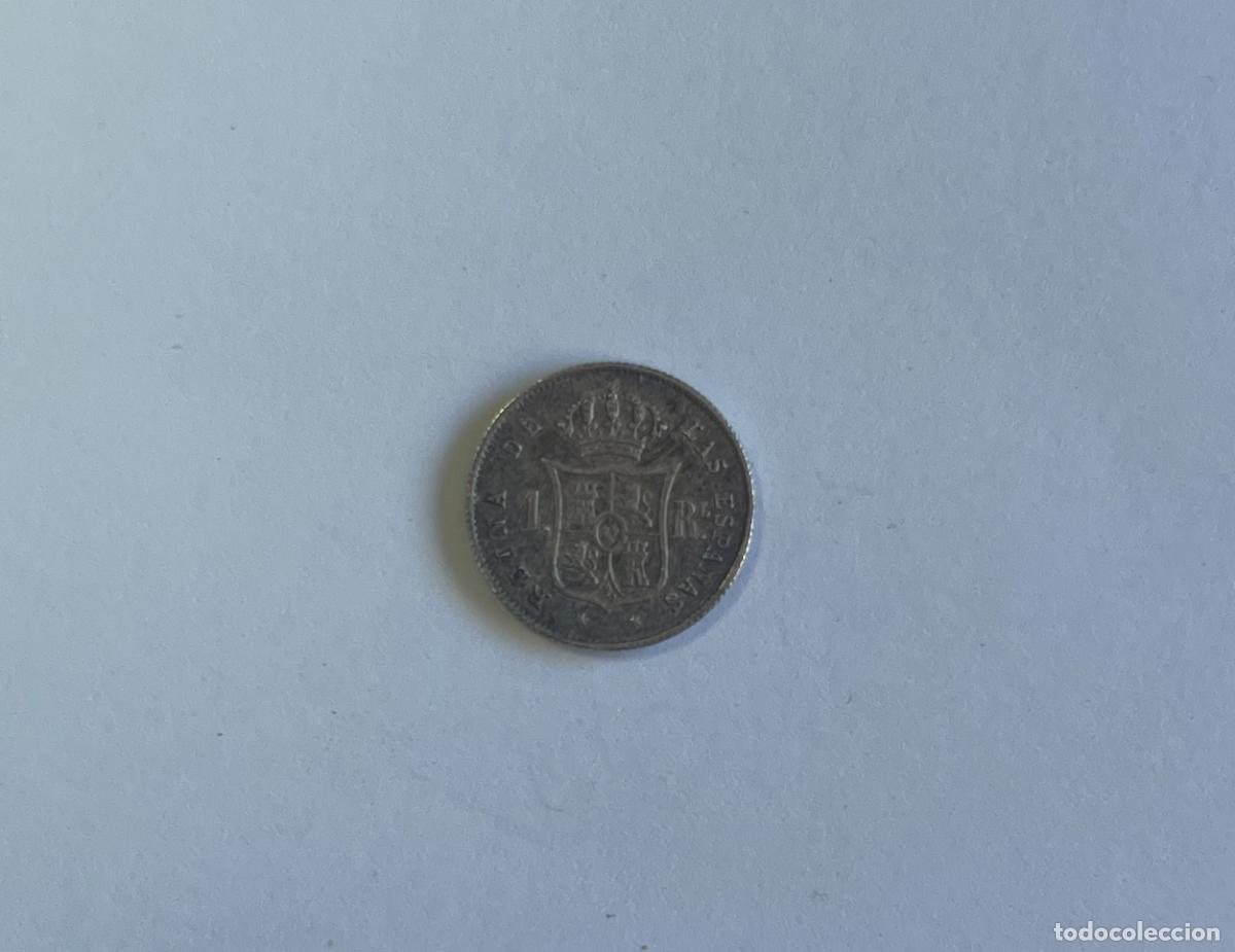 Monedas de Espa&ntilde;a: 1 Real de plata de Isabel II del 1863 - Foto 4
