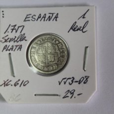 Monedas de España: 1 REAL DE PLATA DE 1751 SEVILLA, XC 610 EN BC