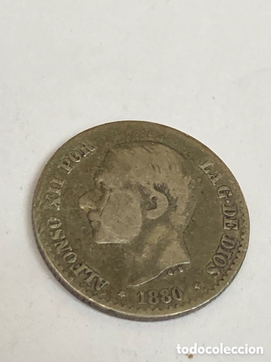Monedas de Espa&ntilde;a: Moneda 50 c&eacute;ntimos 1880 L20 - Foto 1