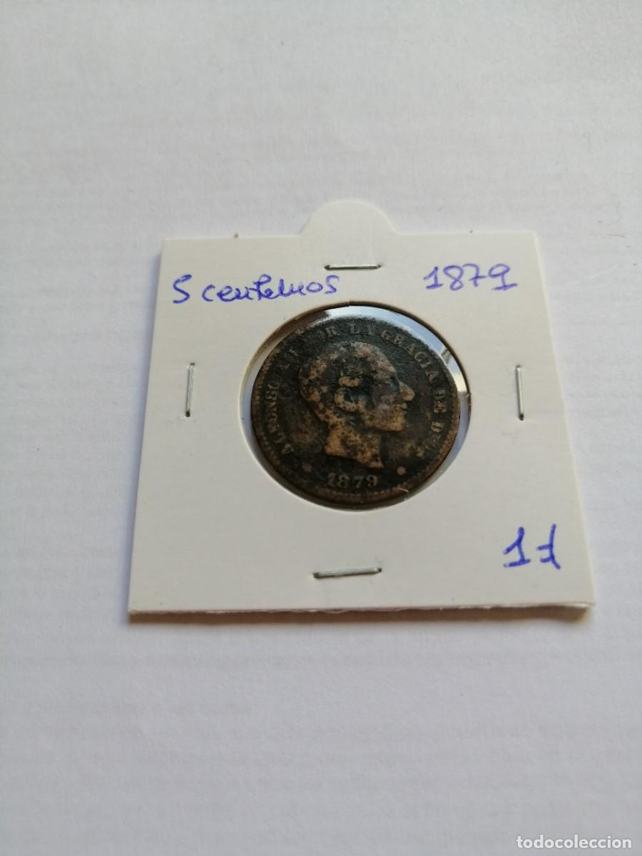 Monedas de Espa&ntilde;a: 5 Centimos 1879 Alfonso XII - Foto 1