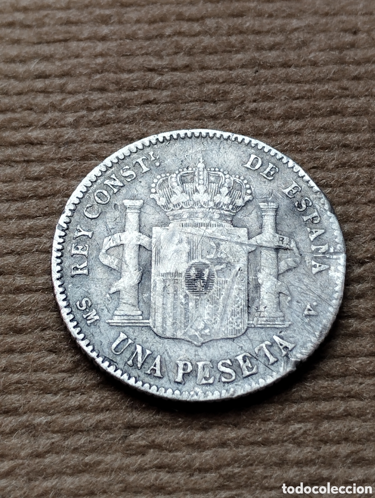 Monedas de Espa&ntilde;a: 1 peseta 1902 - Foto 2