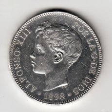 Monedas de España: ESPAÑA 5 PESETAS PLATA 1898 *18 *98* S/C REY ALFONSO XIII - PRECIOSO DURO