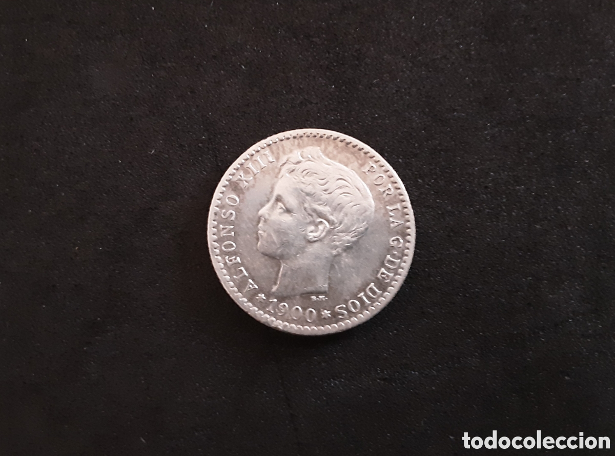 Monedas de Espa&ntilde;a: Moneda de Plata 50 C&eacute;ntimos 1900 Alfonso XIII Espa&ntilde;a - Foto 1