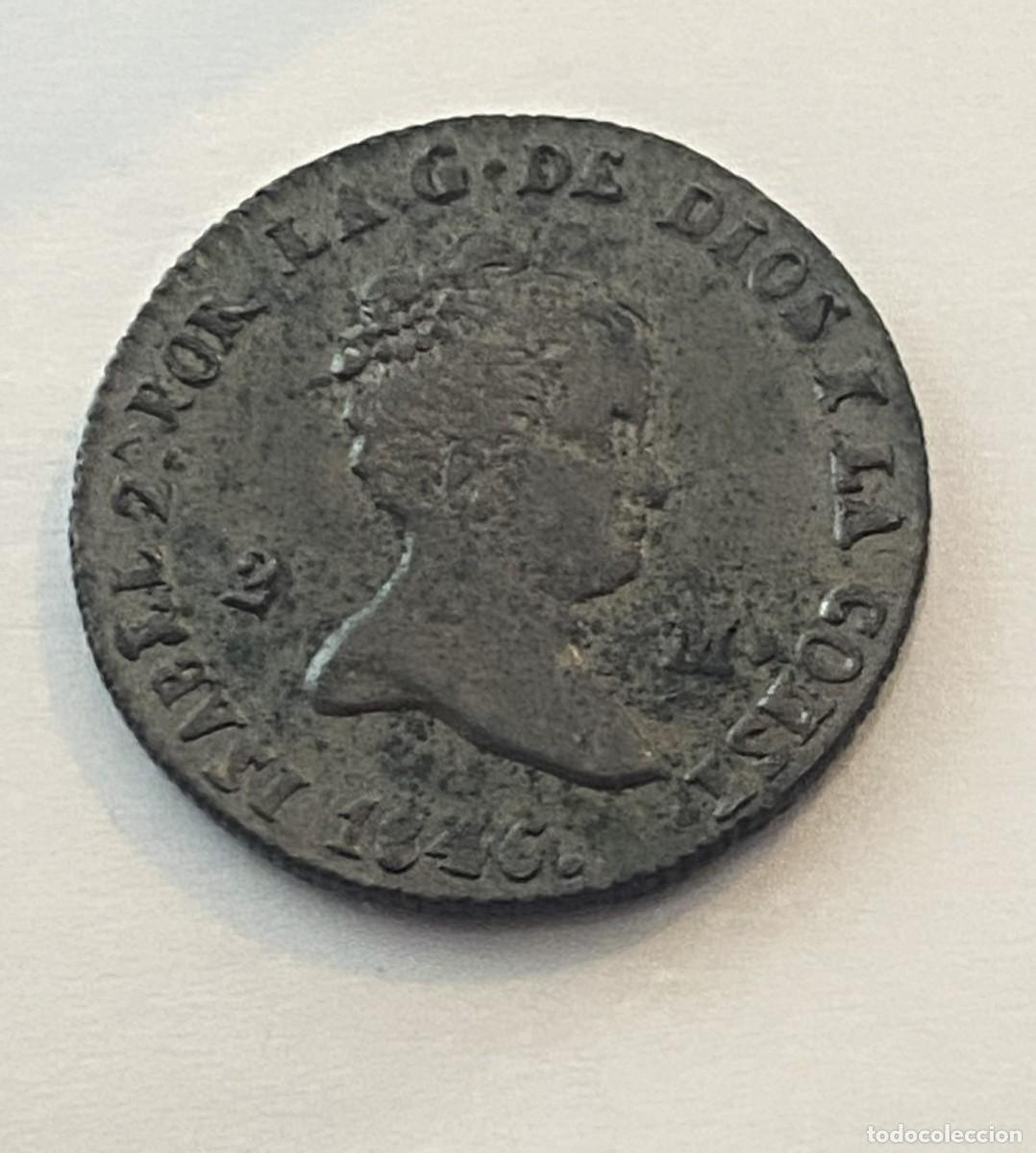 Monedas de Espa&ntilde;a: Isabel II, 2 Maraved&iacute;s, Segovia, gran calidad, EBC/EBC+