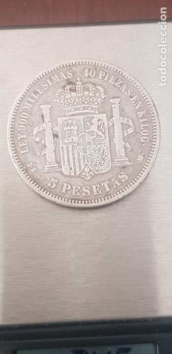 Monedas de Espa&ntilde;a: 1871 AMADEO I -5 PESETAS - Foto 2