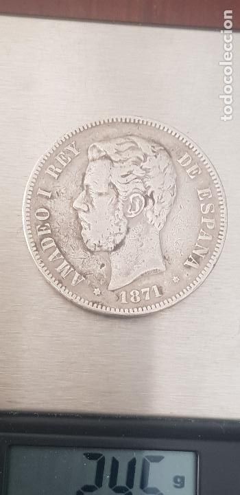 Monedas de Espa&ntilde;a: 1871 AMADEO I -5 PESETAS - Foto 1