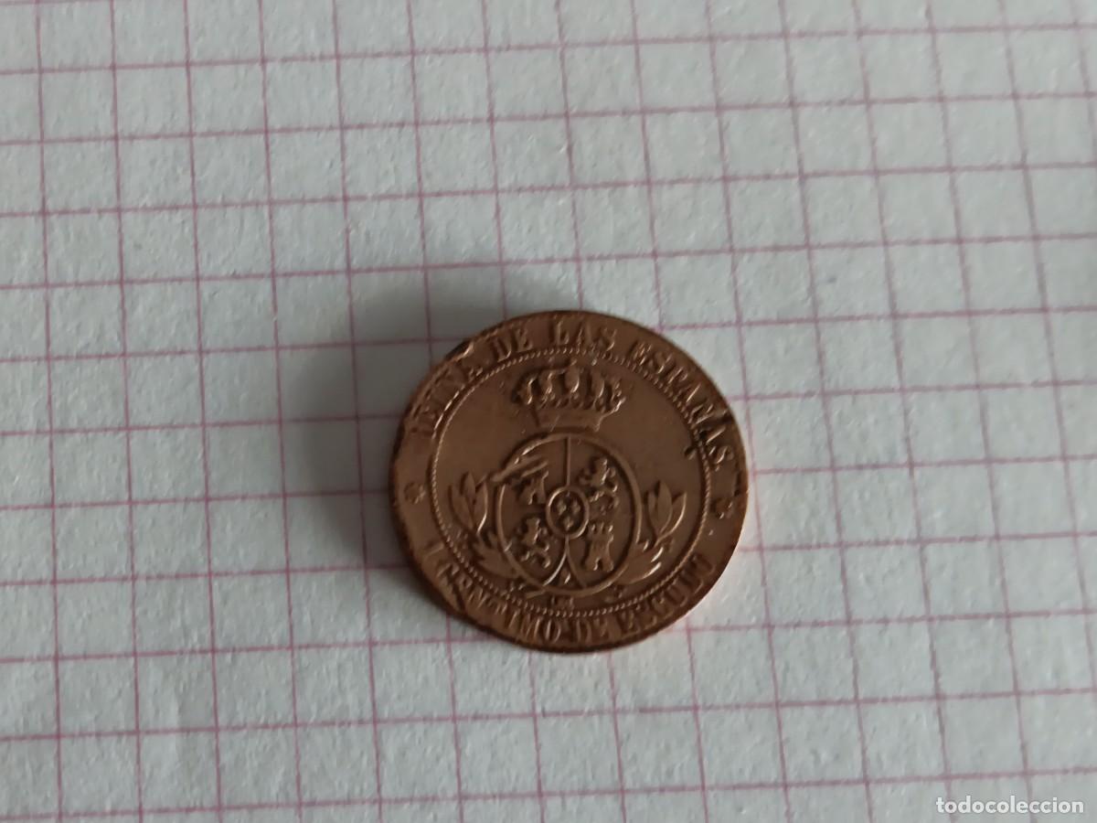 Monedas de Espa&ntilde;a: 1 centimo de escudo de Isabel II,Barcelona 1868,BC. - Foto 2