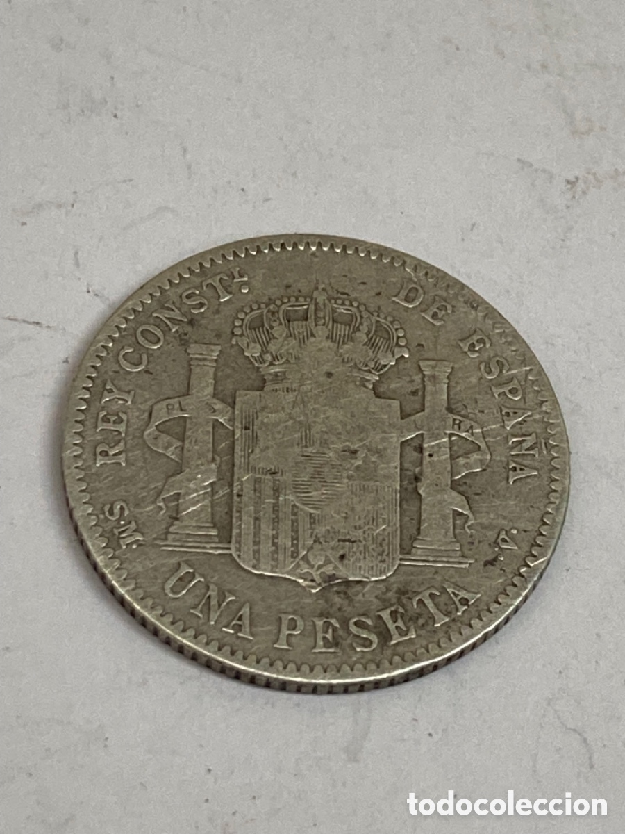Monedas de Espa&ntilde;a: Moneda de plata una peseta 1900/X1 - Foto 2