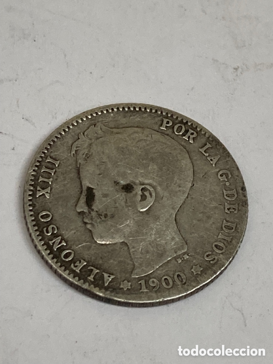 Monedas de Espa&ntilde;a: Moneda de plata una peseta 1900/X1 - Foto 1