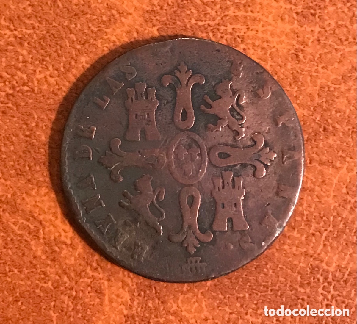 Monedas de Espa&ntilde;a: Moneda de 8 maravedis. Isabel II. 1841. - Foto 2