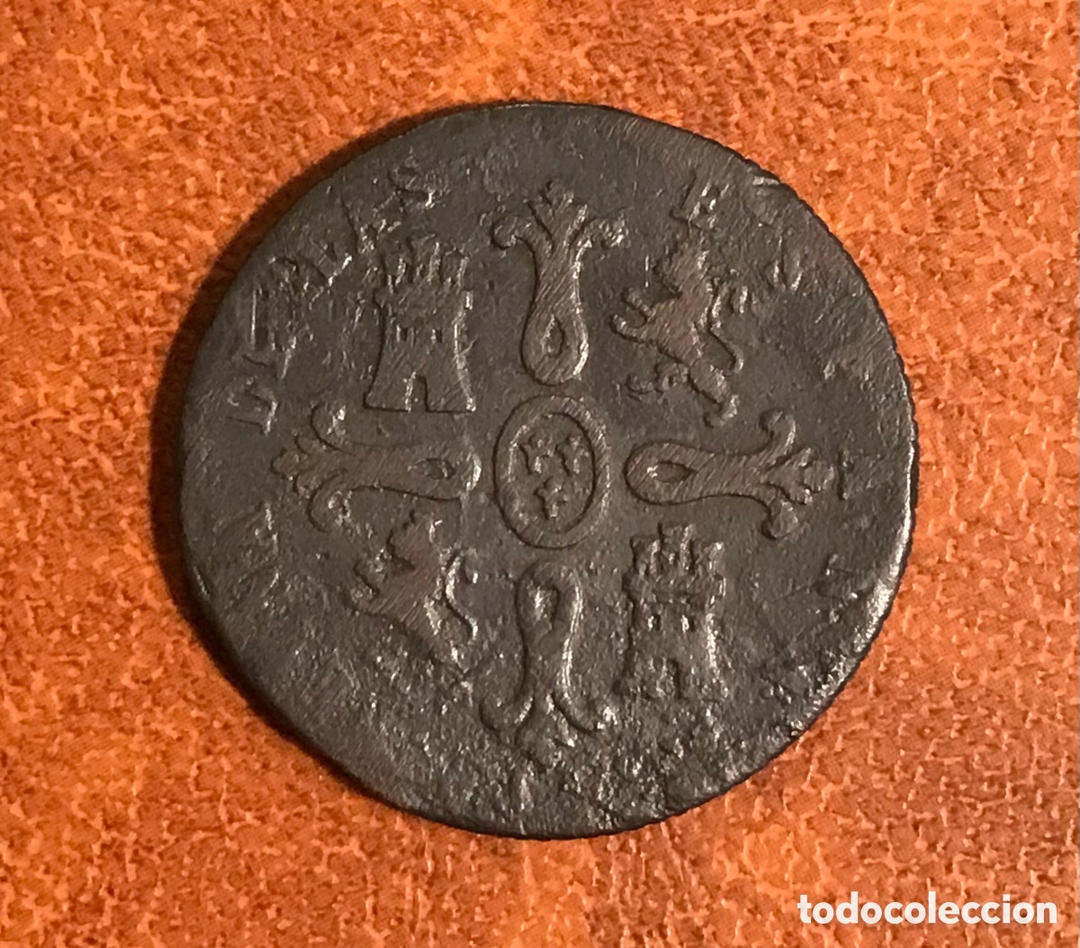 Monedas de Espa&ntilde;a: Moneda de 8 maravedis. Isabel II. 1850. - Foto 2