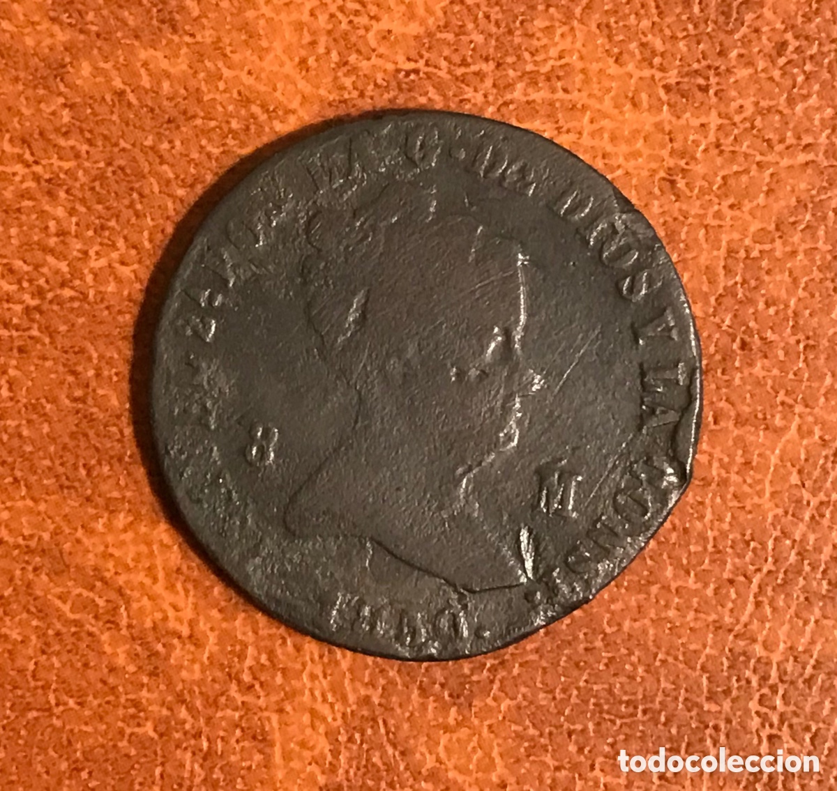 Monedas de Espa&ntilde;a: Moneda de 8 maravedis. Isabel II. 1850. - Foto 1