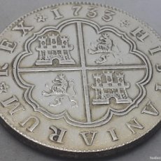Monedas de España: RÉPLICA MONEDA 1733. 8 REALES. REY FELIPE V, SEVILLA, ESPAÑA.