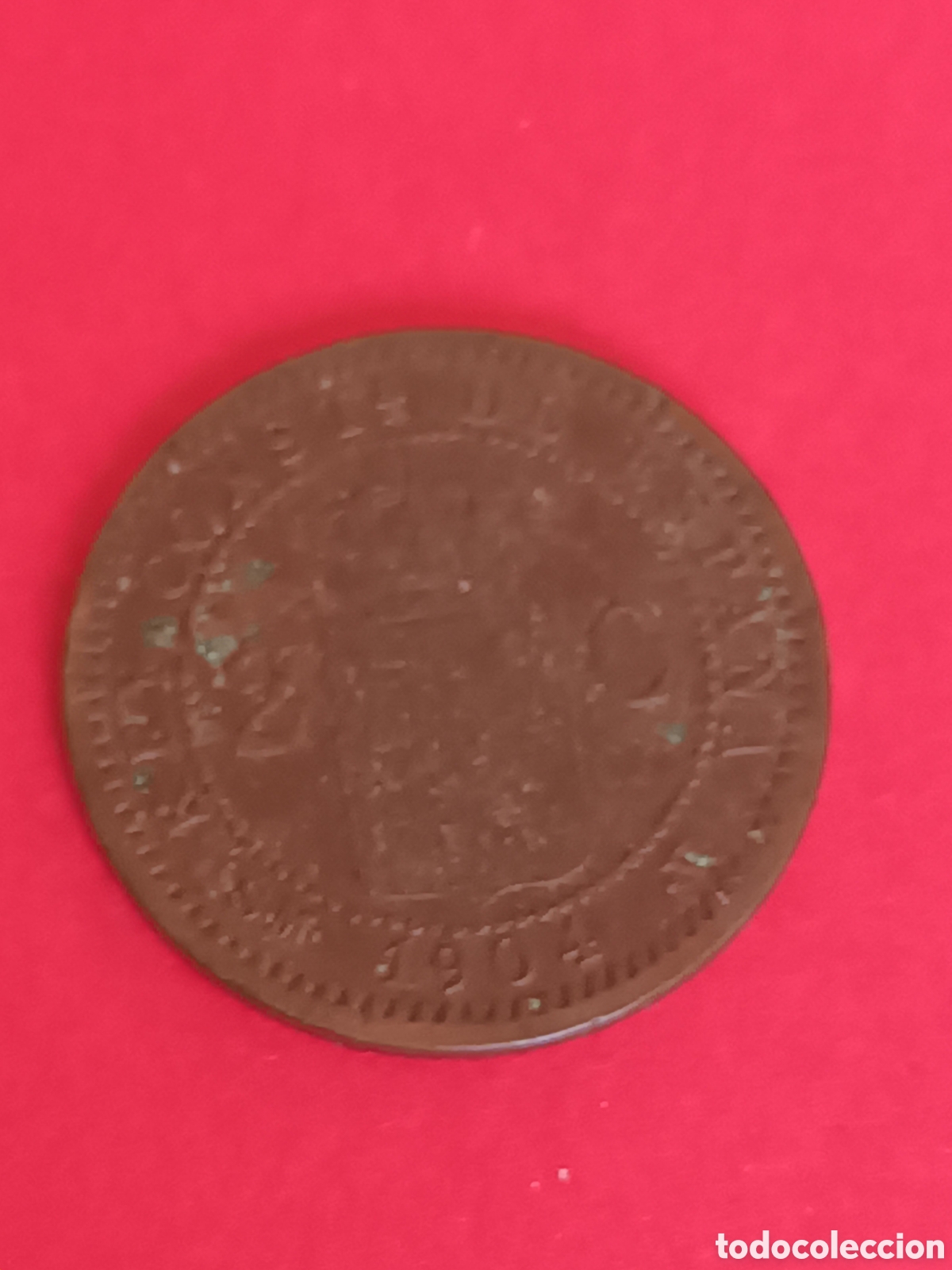 Monedas de Espa&ntilde;a: ALFONSO XIII. 2 C&Eacute;NTIMOS DE 1904. *-4* SMV. - Foto 2