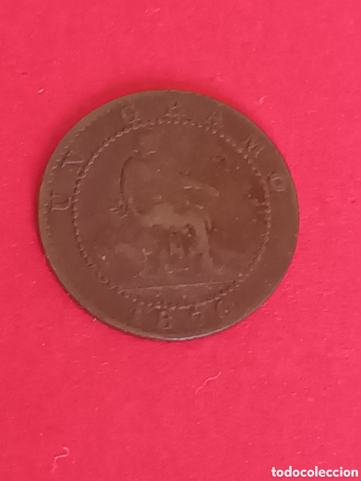 Monedas de Espa&ntilde;a: GOBIERNO PROVISIONAL. 1 C&Eacute;NTIMO DE 1870. - Foto 2