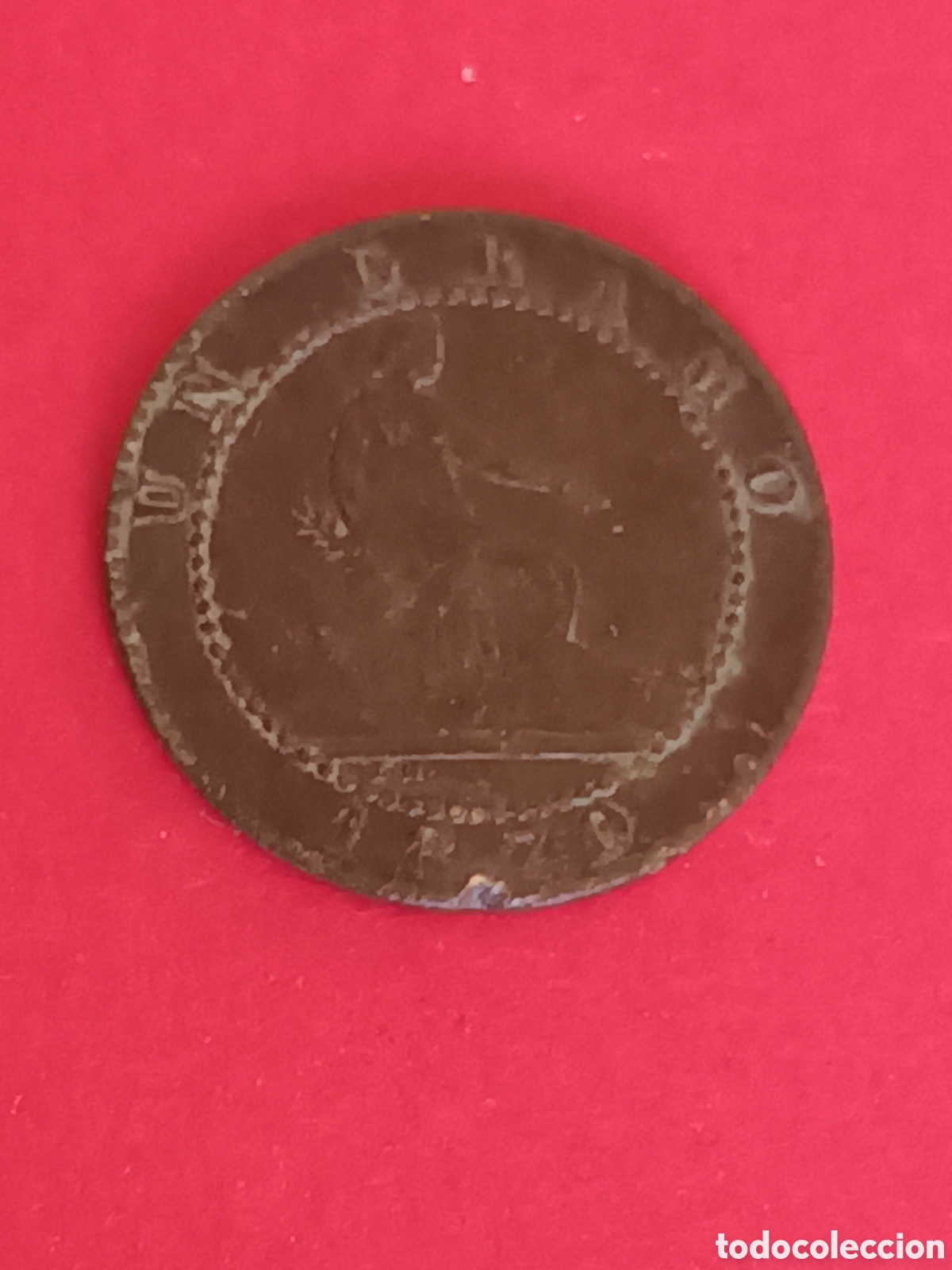 Monedas de Espa&ntilde;a: GOBIERNO PROVISIONAL. 1 C&Eacute;NTIMO DE 1870. - Foto 2