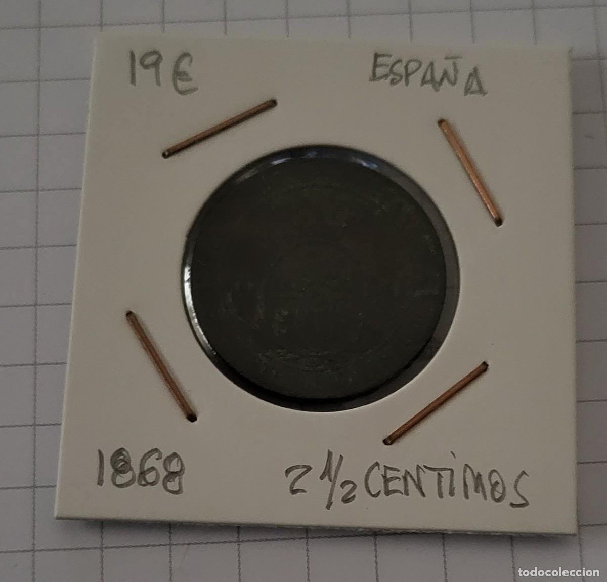 Monedas de Espa&ntilde;a: MONEDA DE ESPA&Ntilde;A 1968 2 1/2 CENTIMOS - Foto 1