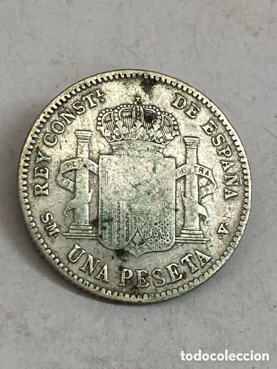 Monedas de Espa&ntilde;a: Moneda de plata una peseta 1901 L48 - Foto 1