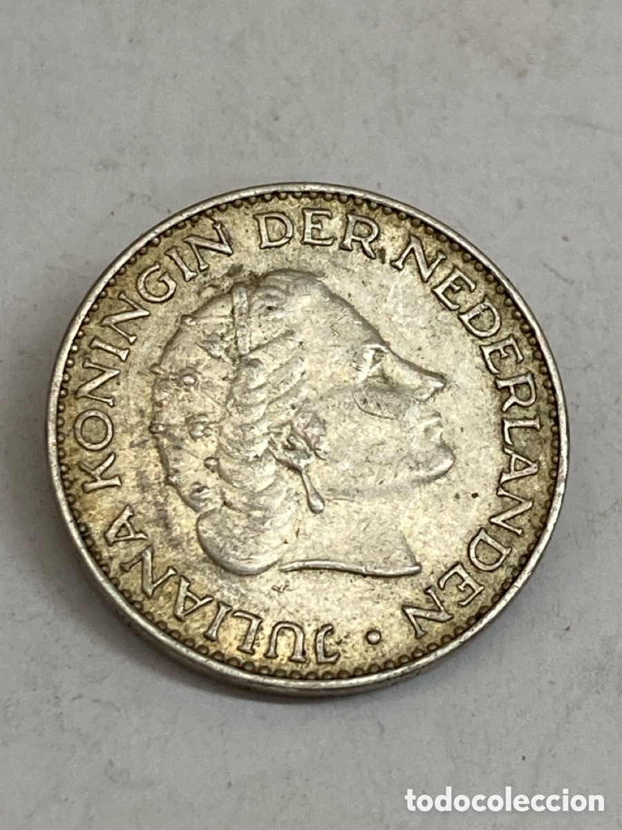 Monedas de Espa&ntilde;a: Moneda de plata 1G 1958 Holanda L49 - Foto 1