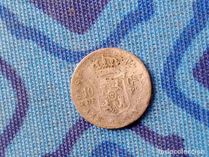 Monedas de Espa&ntilde;a: Filipinas. 10 centavos de 1881 Plata - Foto 2