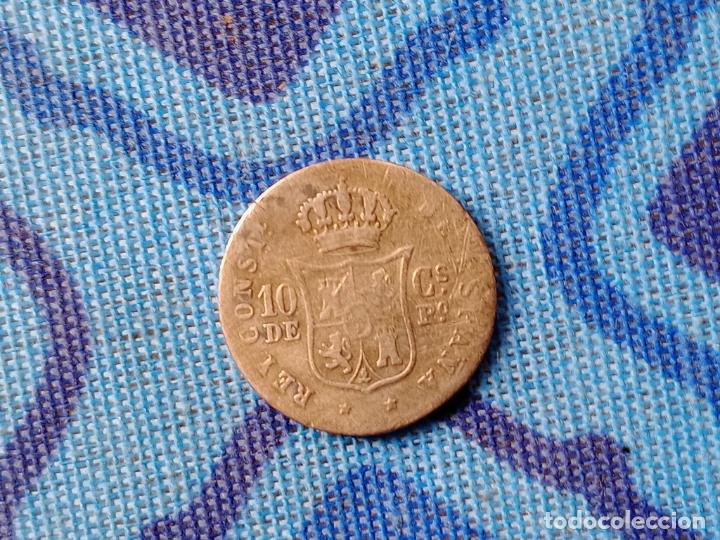 Monedas de Espa&ntilde;a: Filipinas. 10 centavos de 1881 Plata - Foto 2