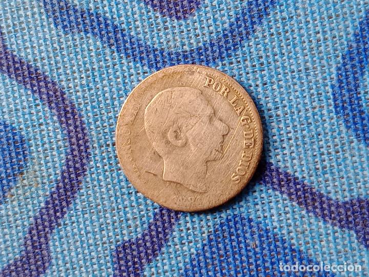 Monedas de Espa&ntilde;a: Filipinas. 10 centavos de 1881 Plata - Foto 1