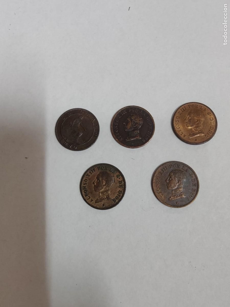 Monedas de Espa&ntilde;a: Lote de conjunto de 5 monedas de 1 centimo - Foto 1