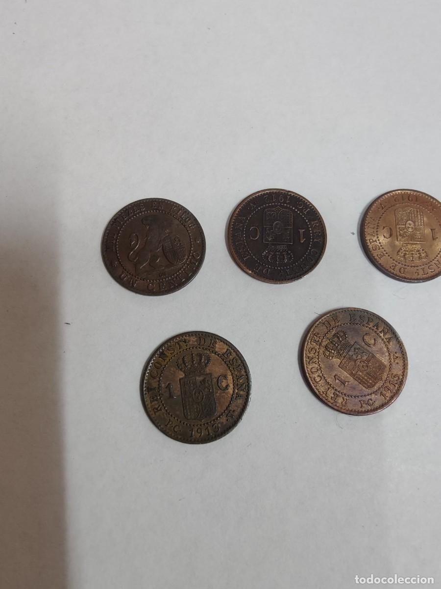 Monedas de Espa&ntilde;a: Lote de conjunto de 5 monedas de 1 centimo - Foto 5