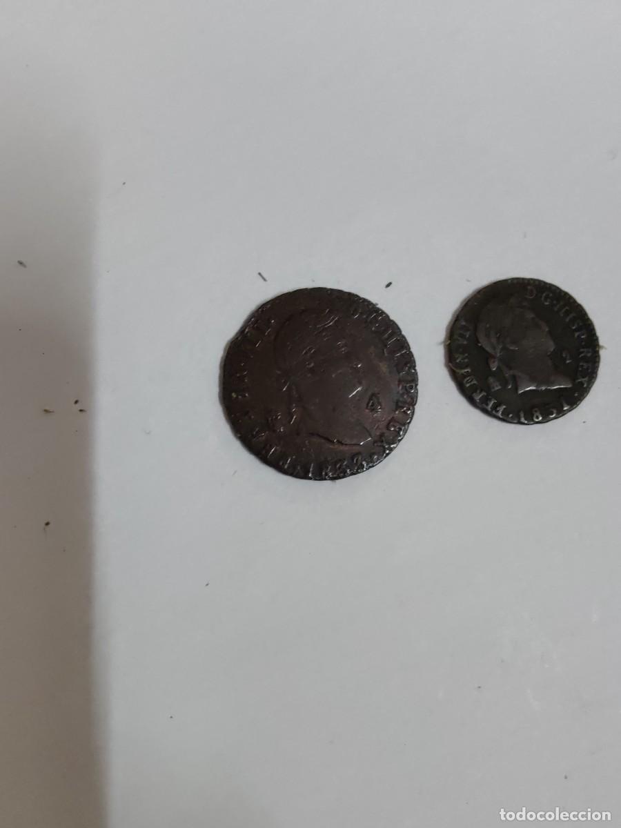 Monedas de Espa&ntilde;a: Lote de conjunto de 2 monedas de 1833 y 1831 - Foto 1