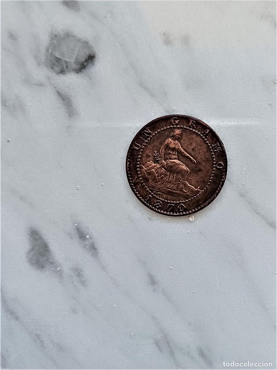 Monedas de Espa&ntilde;a: 2 centimos de Barcelona 1870 - Foto 1