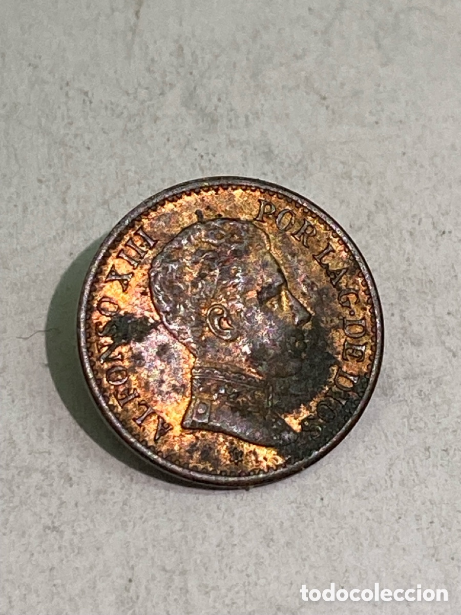 Monedas de Espa&ntilde;a: Moneda 1centimo 1906 L50 - Foto 2