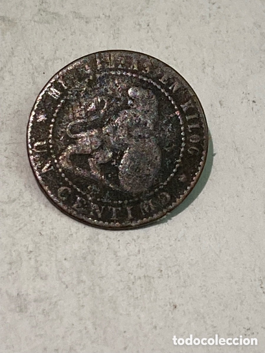 Monedas de Espa&ntilde;a: Moneda 1 c&eacute;ntimo 1870 L50 - Foto 1
