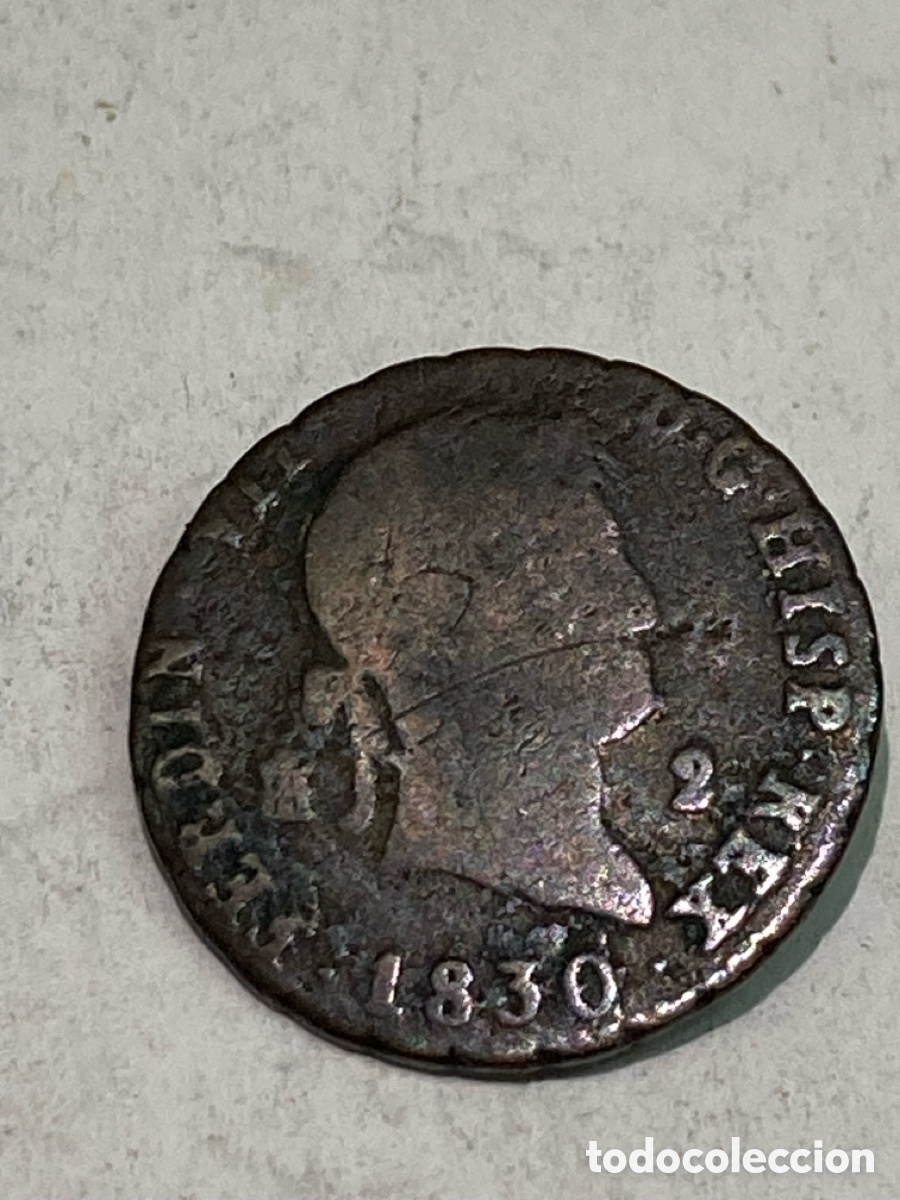 Monedas de Espa&ntilde;a: Moneda 2 Maraved&iacute;es 1830 L50 - Foto 1