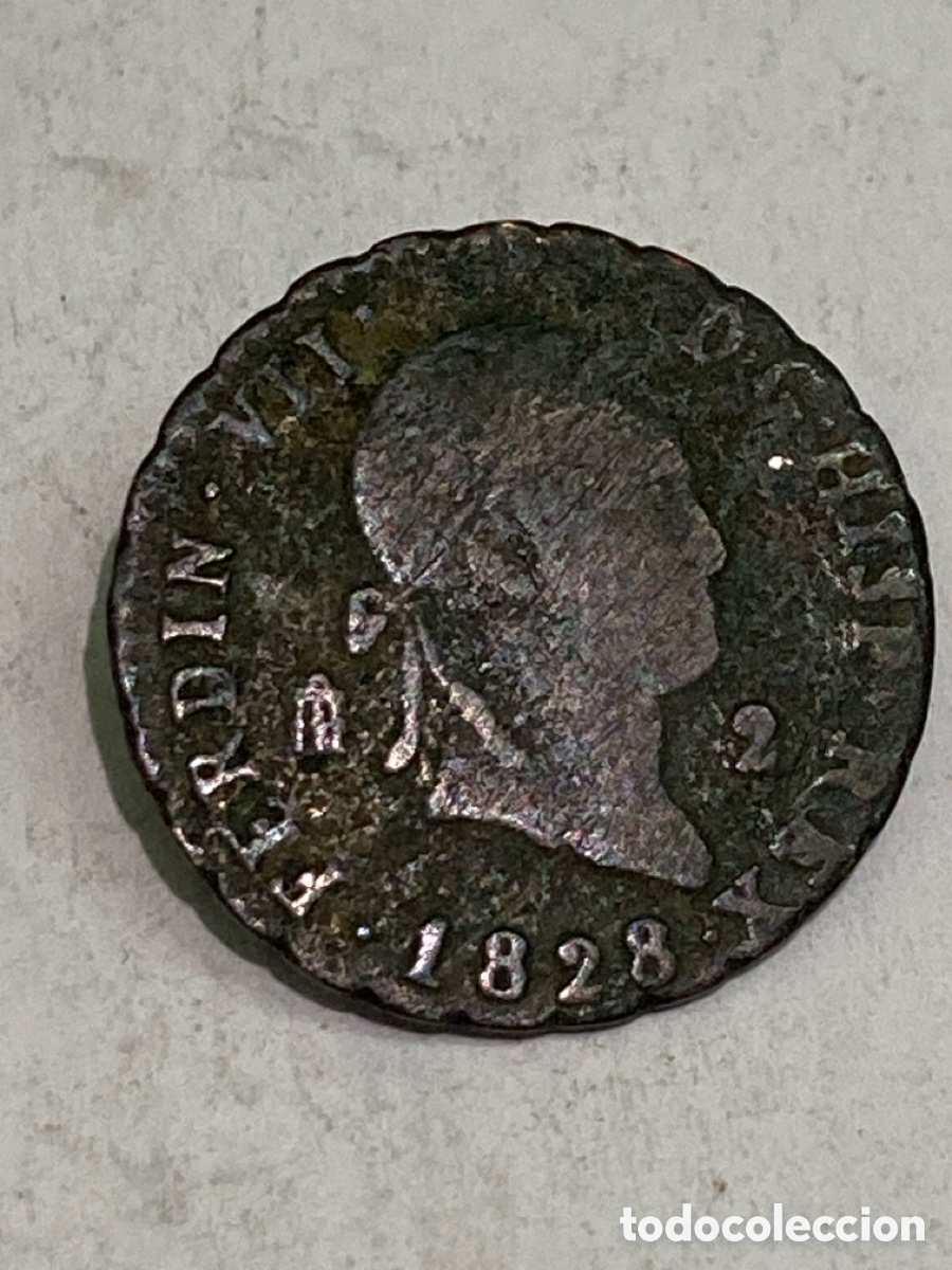 Monedas de Espa&ntilde;a: Moneda 2 Maraved&iacute;es 1828/L50 - Foto 1
