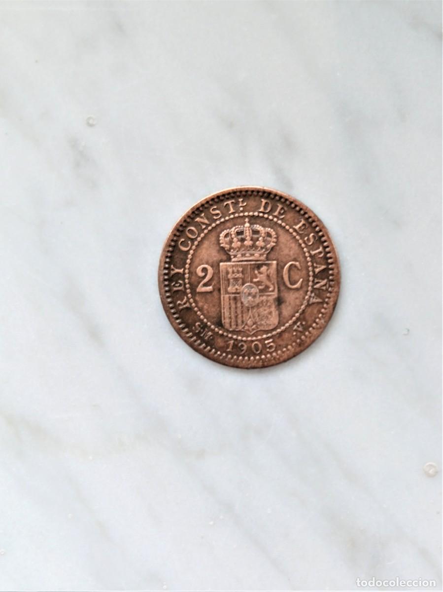 Monedas de Espa&ntilde;a: 2 centimos de 1904 (04) SMV - Foto 2