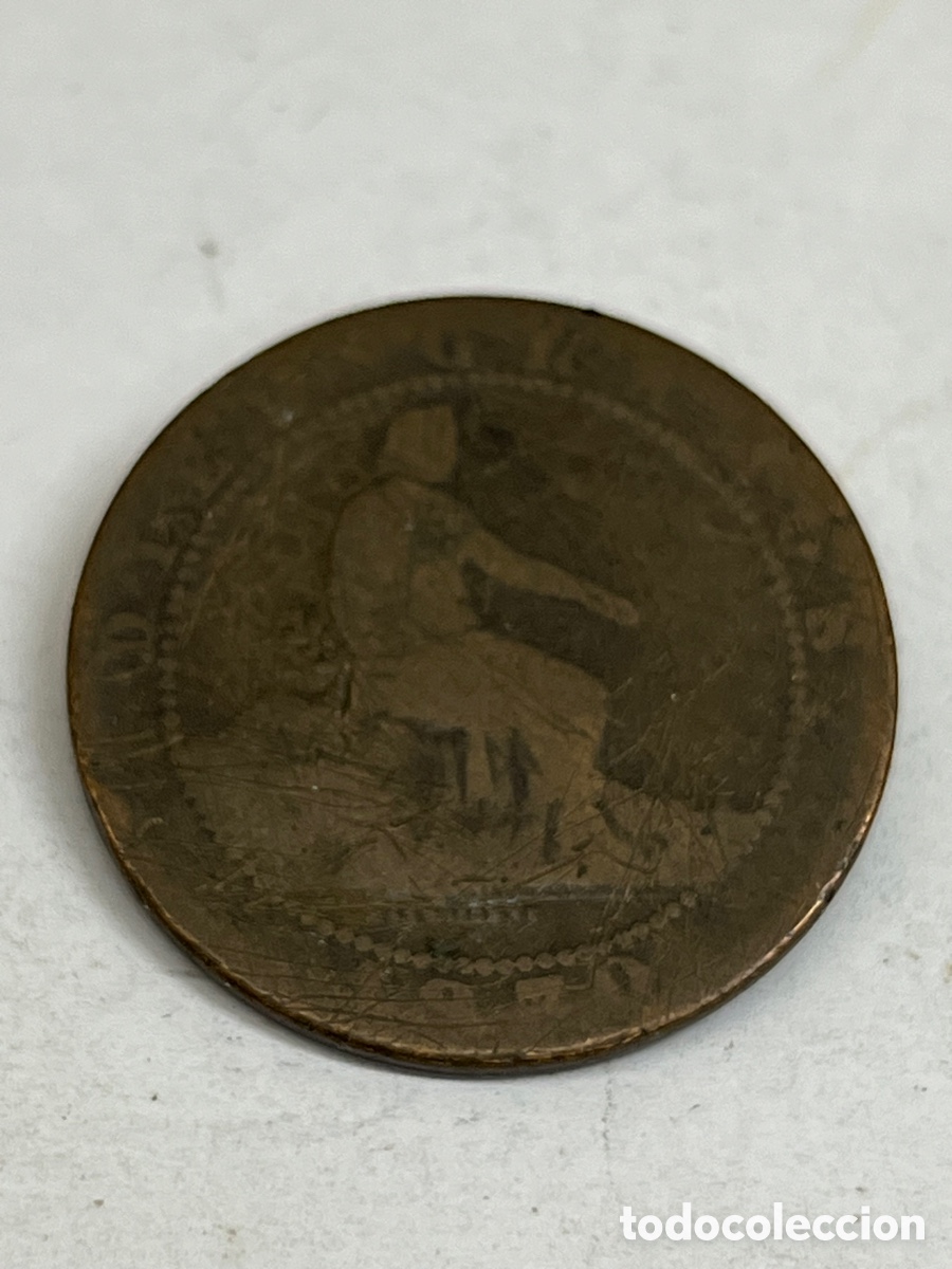 Monedas de Espa&ntilde;a: Moneda 10 c&eacute;ntimos 1870 L52 - Foto 2