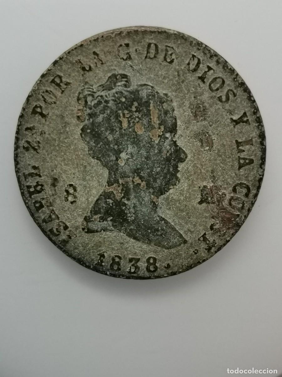 Monedas de Espa&ntilde;a: Isabel II 8 Maraved&iacute;s 1838 Segovia. - Foto 5