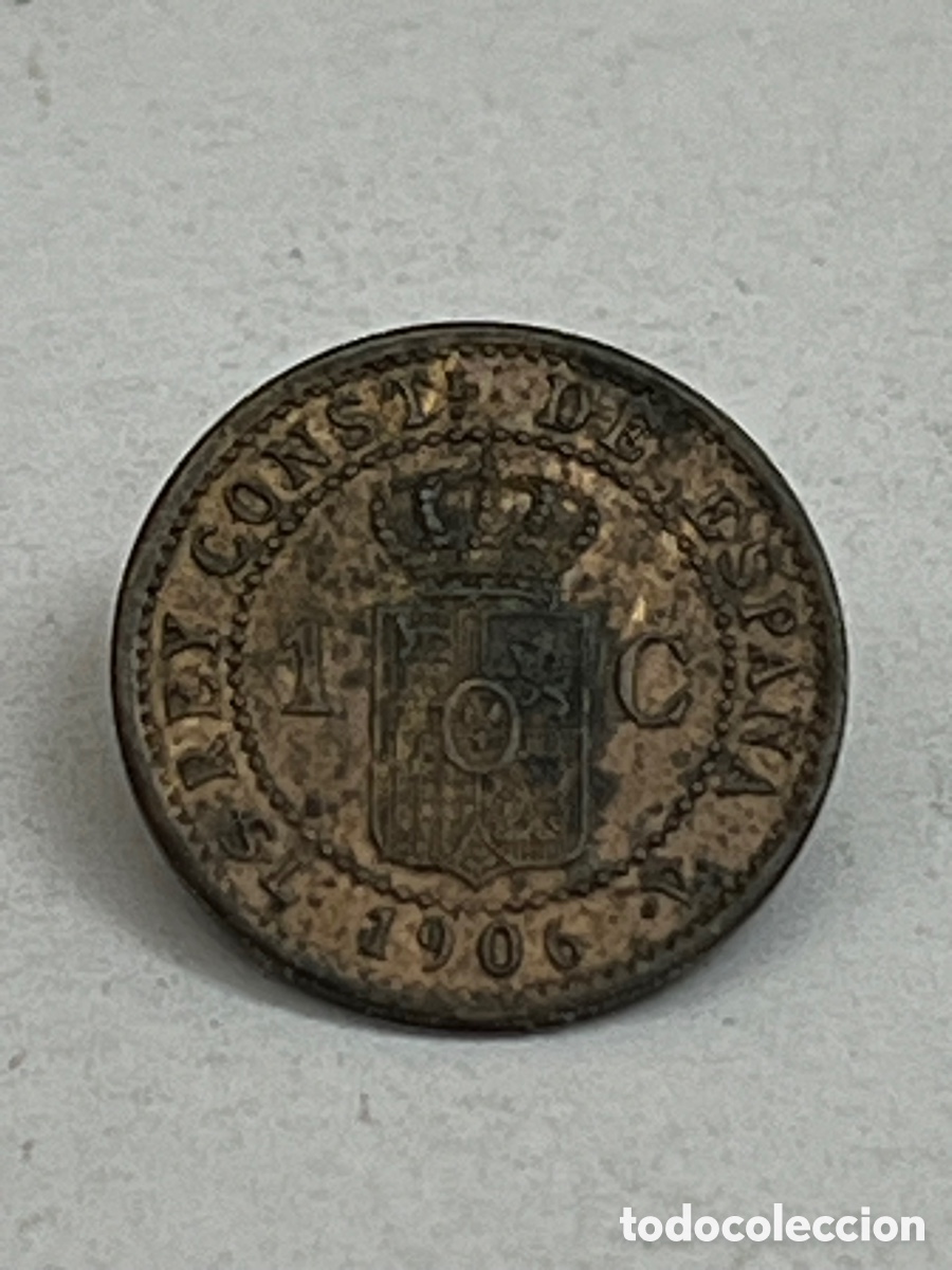 Monedas de Espa&ntilde;a: Moneda 1 c&eacute;ntimos 1906 L52 - Foto 1