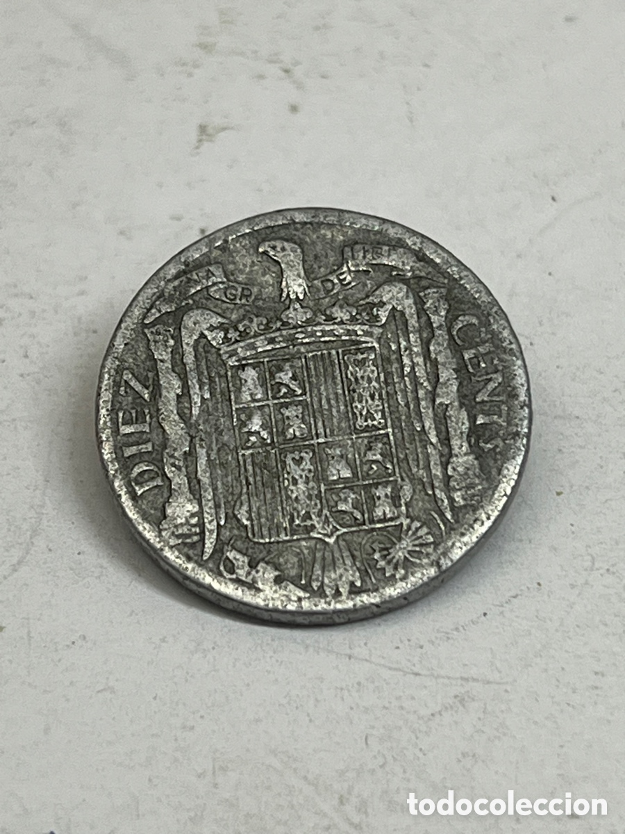 Monedas de Espa&ntilde;a: Moneda 10 c&eacute;ntimos 1940 L52 - Foto 2