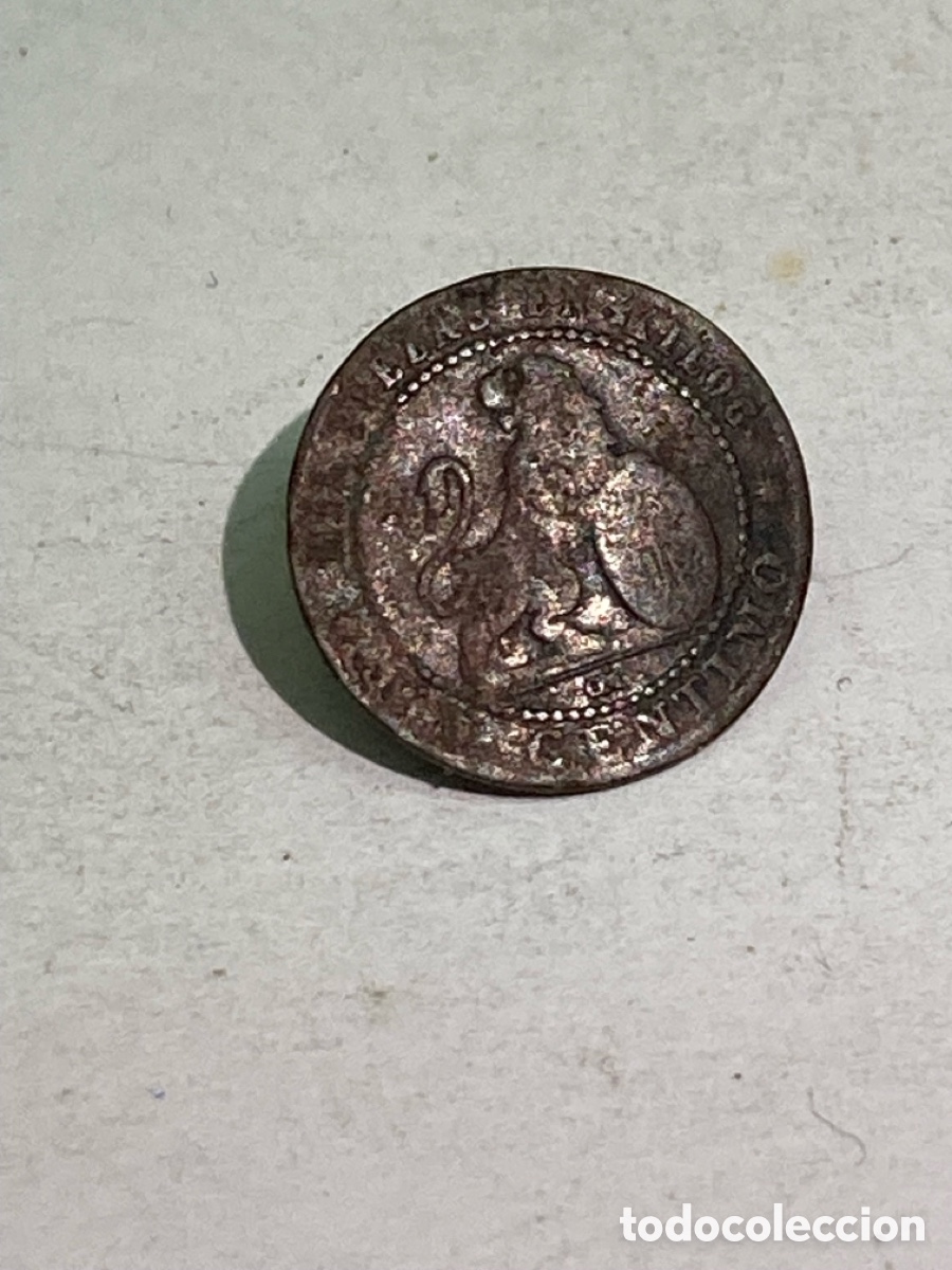 Monedas de Espa&ntilde;a: Moneda 1 c&eacute;ntimo 1870 L52 - Foto 1