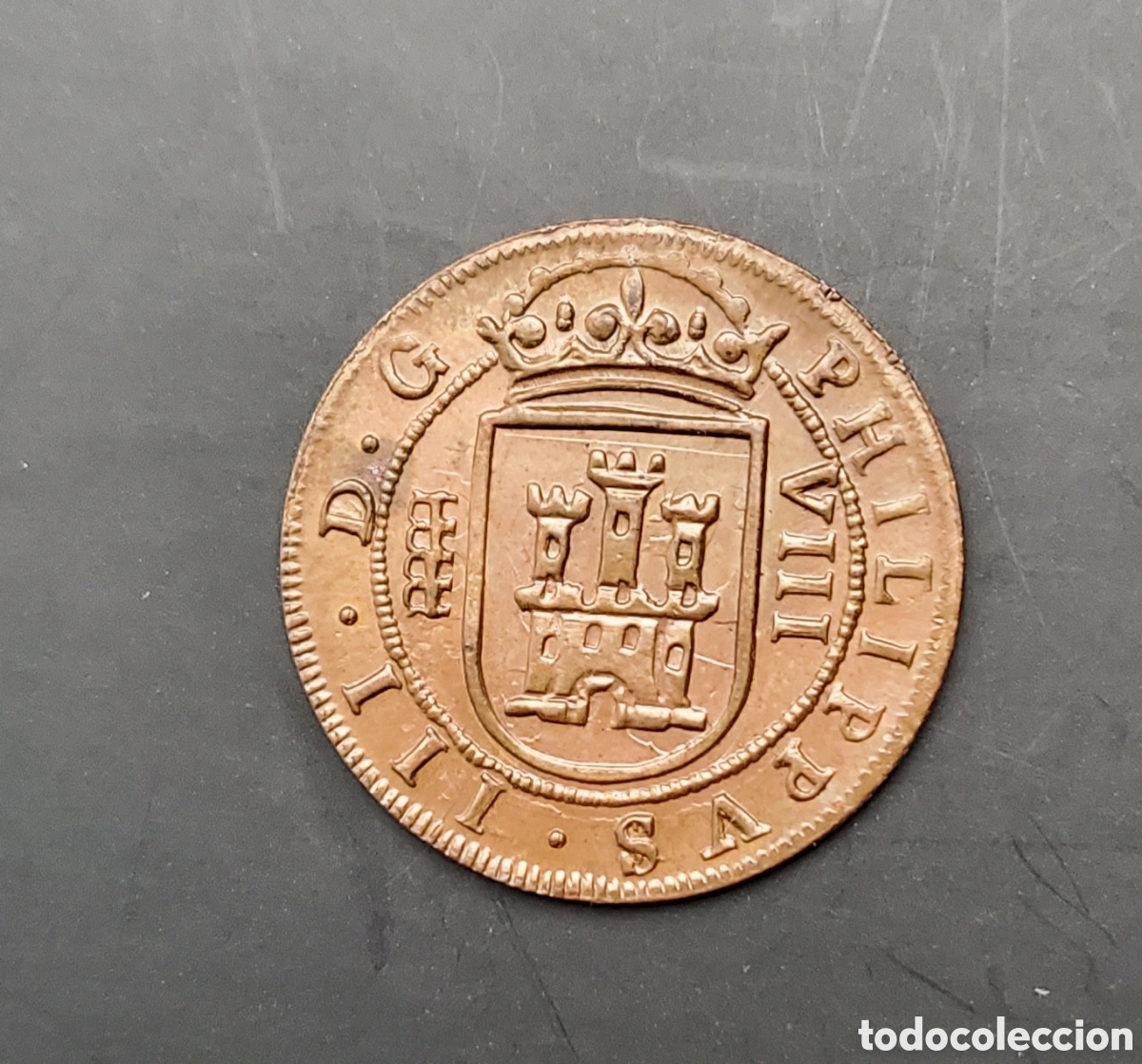 Monedas de Espa&ntilde;a: Sin Circular 8 maravedis 1619 - Foto 2