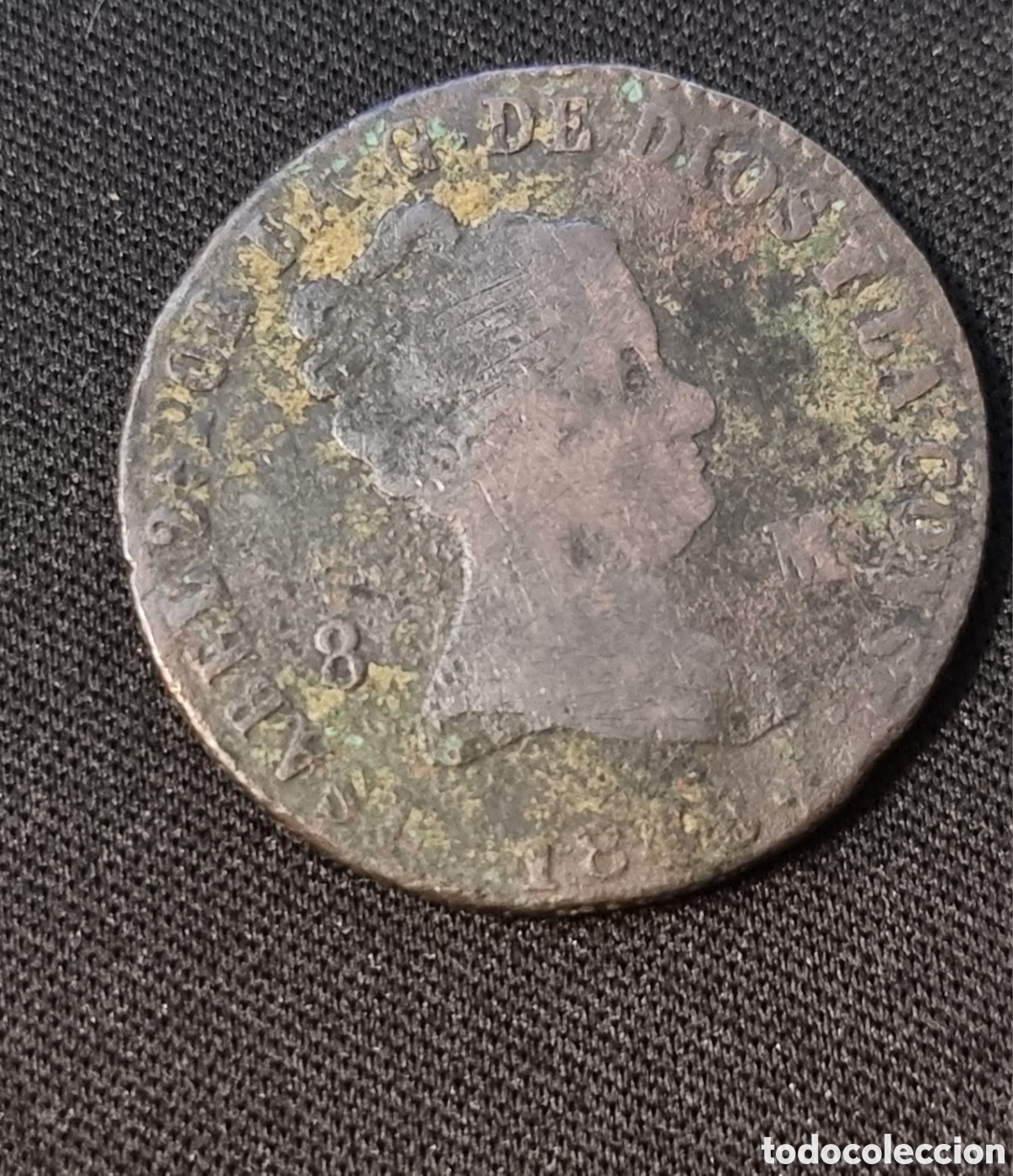 Monedas de Espa&ntilde;a: 4 MONEDAS ISABEL II COBRE - Foto 2