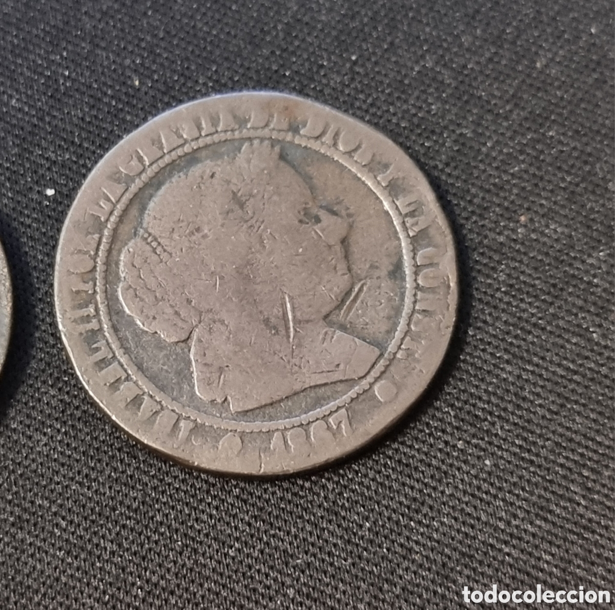 Monedas de Espa&ntilde;a: 4 MONEDAS ISABEL II COBRE - Foto 4