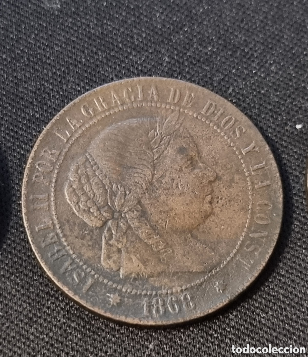 Monedas de Espa&ntilde;a: 4 MONEDAS ISABEL II COBRE - Foto 5