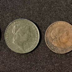 Monedas de España: 4 MONEDAS ISABEL II