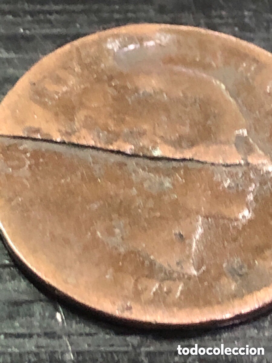 Monedas de Espa&ntilde;a: ERROR 5 centimos Alfonso XII, cu&ntilde;o partido y exceso de cobre (L1) - Foto 4