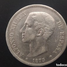 Monedas de España: 5 PTAS DE PLATA DE 1875.....*18*75.....ALFONSO XII....MUY BONITO .... ES EL DE LAS FOTOS