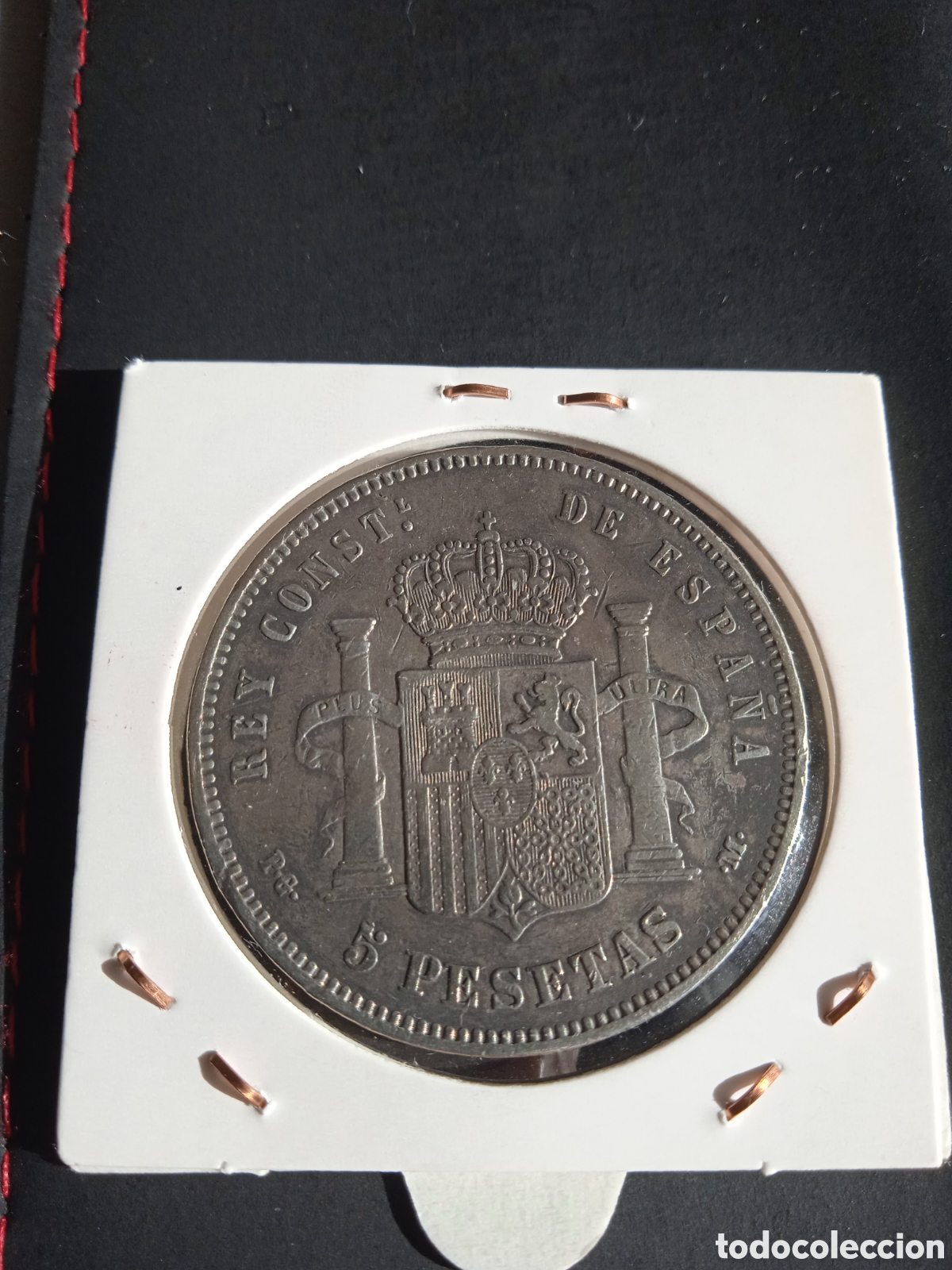 Monedas de Espa&ntilde;a: Moneda 5 pesetas plata a&ntilde;o 1891 - Foto 1