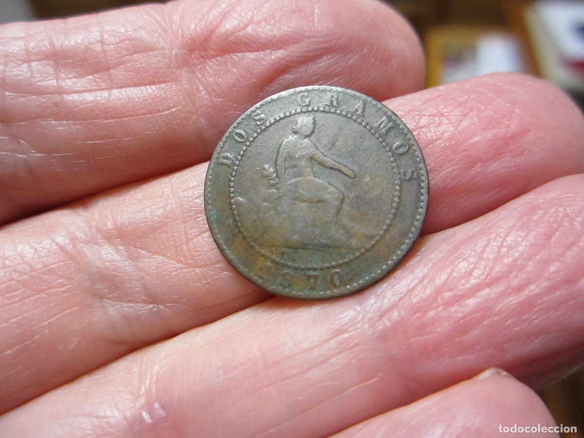 Monedas de Espa&ntilde;a: MONEDA DE 2 CENTIMOS DE LA 1&ordf; REPUBLICA DE 1870 - Foto 1
