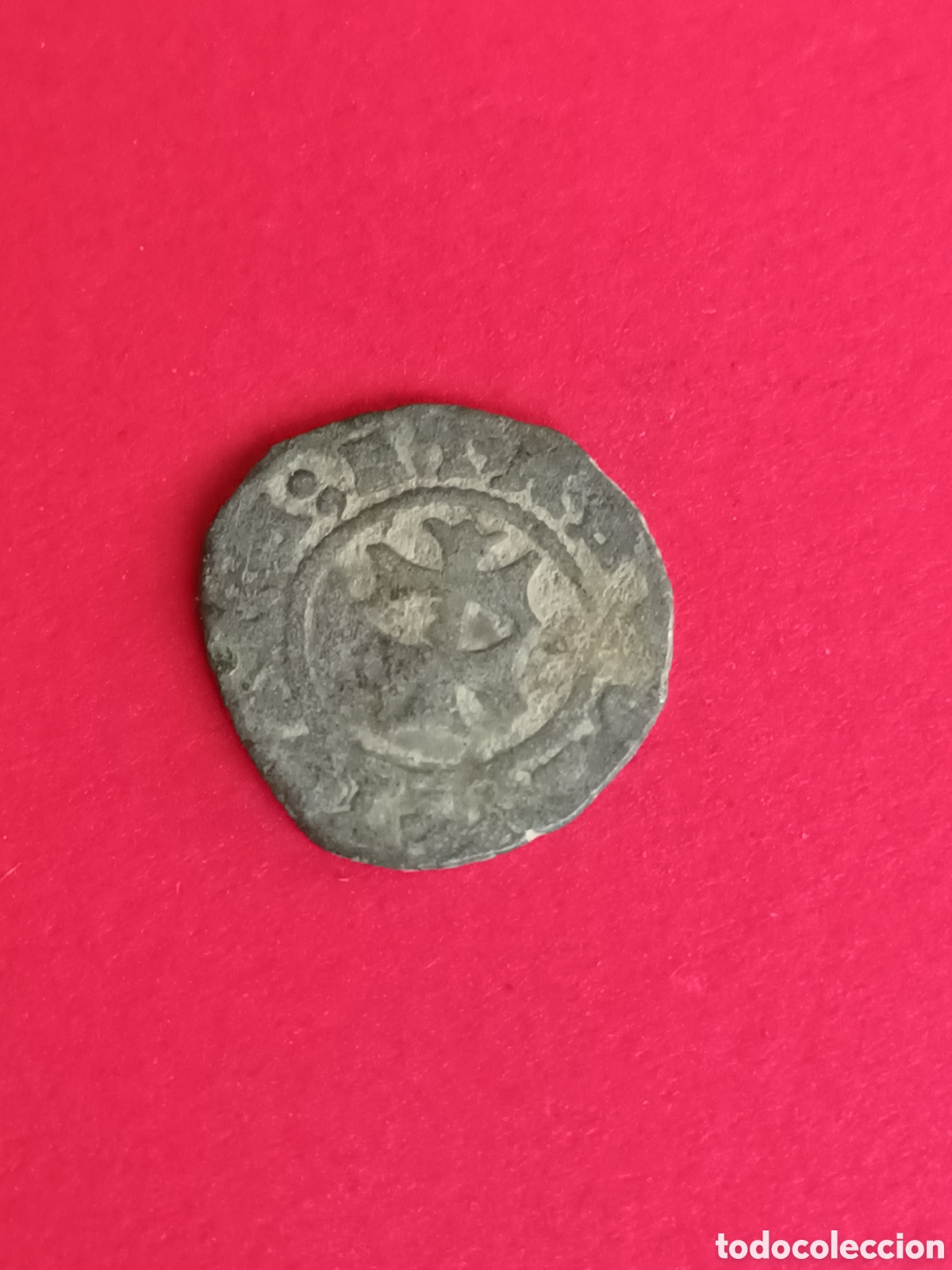 Monedas de Espa&ntilde;a: JUANA Y CARLOS. DINERO DE ARAG&Oacute;N. VELL&Oacute;N. - Foto 2